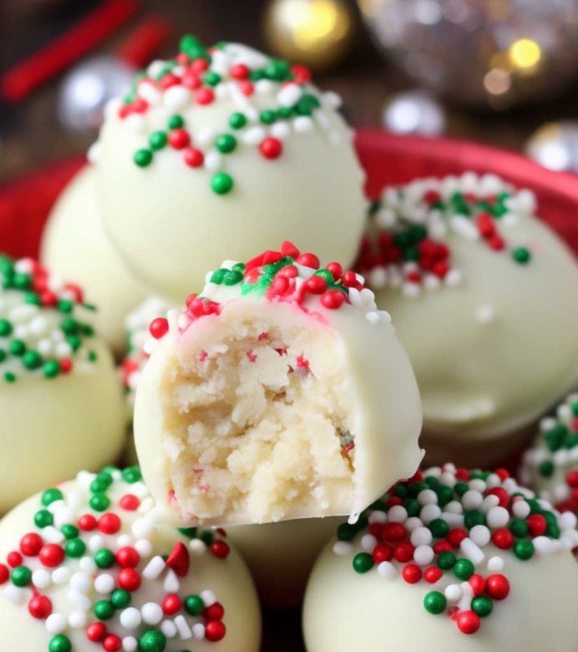 These balls are husband’s weakness during Christmas time! I’ve seen him finish an entire tray